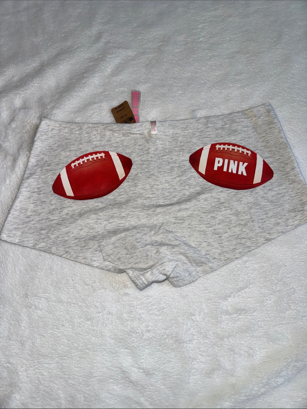 Victoria’s Secret pink football boyshort underwear